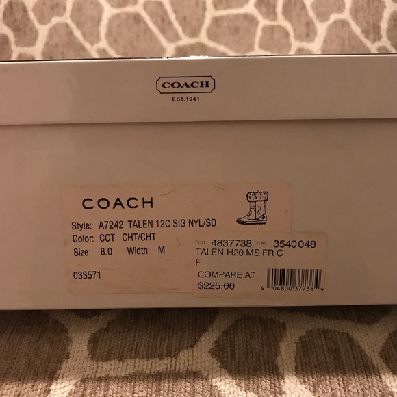 COACH Talen Fur Boots - Picture 4 of 5